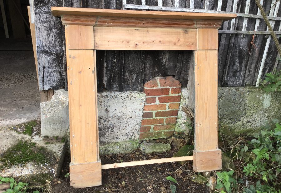Reclaimed Victorian Pine Fire Surround
